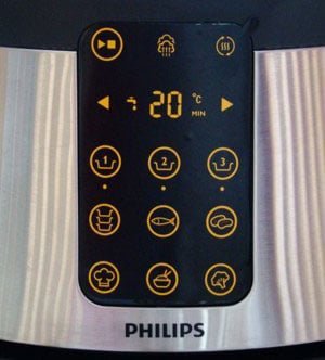 pannello di controllo - vaporiera elettrica philips HD9190/30